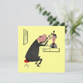 Invitation La rétro fête de remise des diplômes ou (Debout devant)