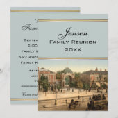 Invitation La Réunion de famille de Copenhague d'entrée de (Devant / Derrière)