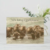 Invitation La Réunion de famille de loutre de mer (Debout devant)