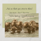 Invitation La Réunion de famille de loutre de mer (Devant / Derrière)