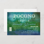 Invitation La Réunion de famille de POCONOS (Devant / Derrière)