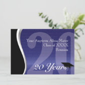 Invitation La Réunion personnalisable de classe de 20 ans (Debout devant)