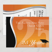 Invitation La Réunion personnalisable de classe de 25 ans (Devant / Derrière)