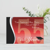 Invitation La Réunion personnalisable de classe de 55 ans (Debout devant)