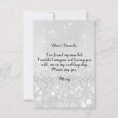 Invitation La Robe de Princesse Pailletée de Diamants Demoise (Dos)