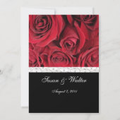 Invitation La Rose rouge au coeur gris (Dos)