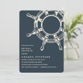 Invitation La roue du navire | FÊTE DES MARIÉES MARIAGE (Debout devant)