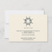 Invitation La roue du navire | Salle De Réception De Mariage (Devant)