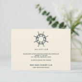 Invitation La roue du navire | Salle De Réception De Mariage (Debout devant)