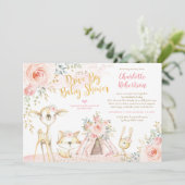 Invitation La Route De La Fille Du Boho Woodland (Debout devant)