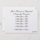 Invitation La Royal Princess Party - SRF (Dos)