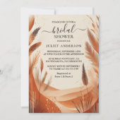 Invitation La Rustique Boho Automne Ombre Fête des mariées Br (Devant)