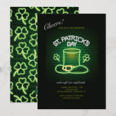 Invitation La Saint-Patrick Néon (Devant / Derrière)