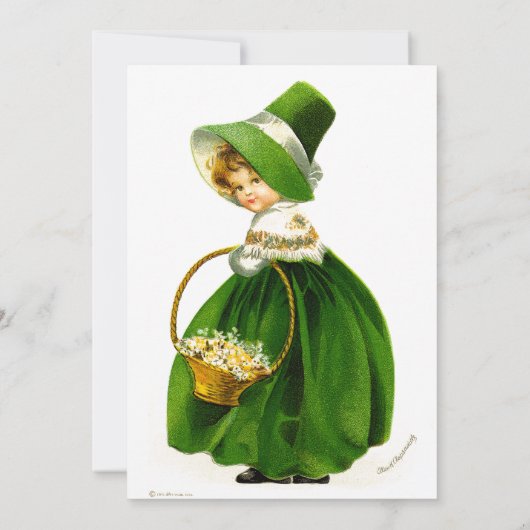 Invitation La Saint-Patrick vintage (Dos)