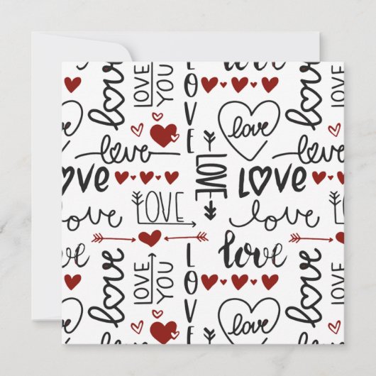 Invitation la Saint-Valentin (Devant)