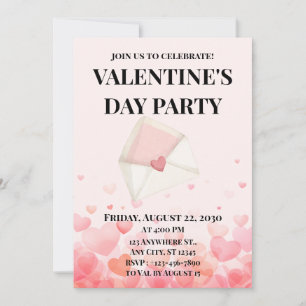Invitation La Saint-Valentin cœur
