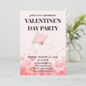 Invitation La Saint-Valentin cœur (Debout devant)