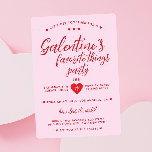 Invitation La Saint-Valentin de la Saint-Valentin