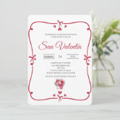 Invitation la Saint-Valentin espagnole (Debout devant)