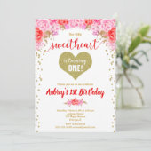 Invitation La Saint Valentin, notre petit anniversaire amoure (Debout devant)