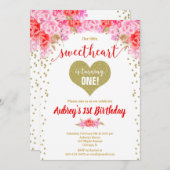 Invitation La Saint Valentin, notre petit anniversaire amoure (Devant / Derrière)