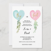 Invitation La Saint Valentin : une révélation sur le genre (Devant)