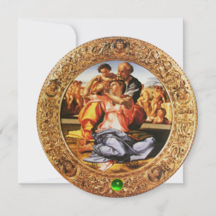 Invitation LA SAINTE FAMILLE CHRISTMAS PARTY Green Emerald Ge