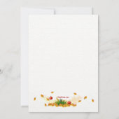 Invitation La Saison de la Cueillette des Pommes (Dos)