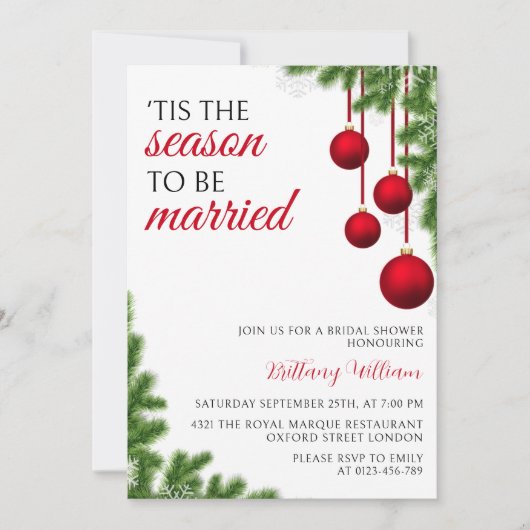 Invitation La saison du mariage (Devant)