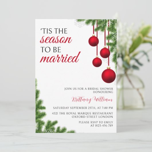 Invitation La saison du mariage (Debout devant)