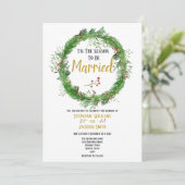Invitation La saison du mariage | Mariage de verdure d'hiver (Debout devant)