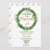 Invitation La saison du mariage | Mariage de verdure d'hiver (Devant / Derrière)