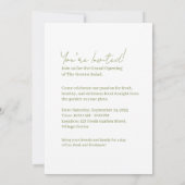 Invitation La salade des Verts (Dos)