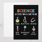 Invitation La science vous garde curieux (Devant / Derrière)