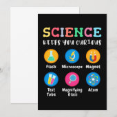 Invitation La science vous garde curieux (Devant / Derrière)