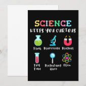 Invitation La science vous garde curieux (Devant / Derrière)