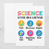 Invitation La science vous garde curieux (Devant / Derrière)