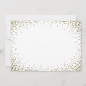 Invitation La servante d'honneur | Gold Confetti (Dos)
