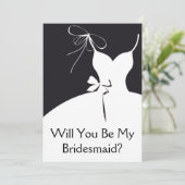 Invitation La servante d'honneur ou la servante d'information (Debout devant)