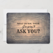 Invitation La servante d'honneur Rustic Funny (Devant)