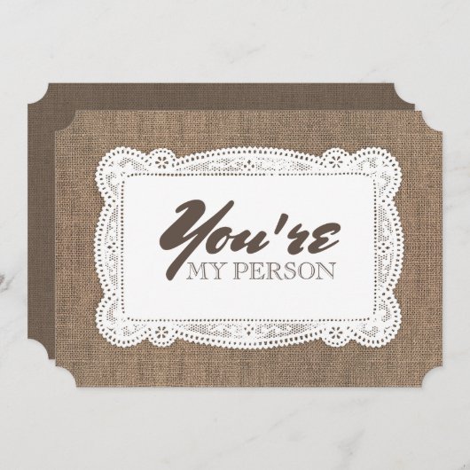 Invitation La servante d'honneur Rustic Funny (Devant / Derrière)