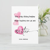 Invitation La seule chose qui vaut mieux que de vous avoir co (Debout devant)