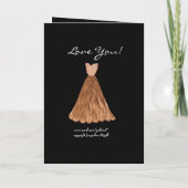 Invitation La SOEUR soit ma robe de BRUN de CACAO de (Dos)