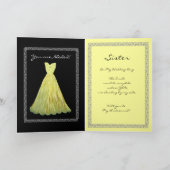 Invitation La SOEUR soit ma robe de FLAMME de JAUNE de (Intérieur)