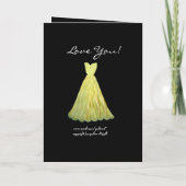 Invitation La SOEUR soit ma robe de FLAMME de JAUNE de (Dos)