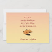 Invitation La soie fleurit l'invitation de Quinceanera (Dos)