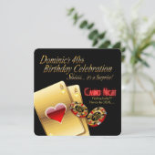 Invitation La soirée Casino de Vegas pour les 40 ans de Dom (Debout devant)