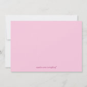 Invitation La soirée pyjamas de la fille (Dos)