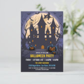 Invitation La Sorcière Éffrayante Budget Haunch Maison Hallow (Debout devant)