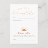 Invitation La taille du raffle ventre et couche de maman (Devant)